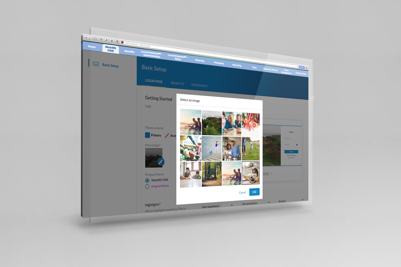 WebMD One Configuration Admin Experience